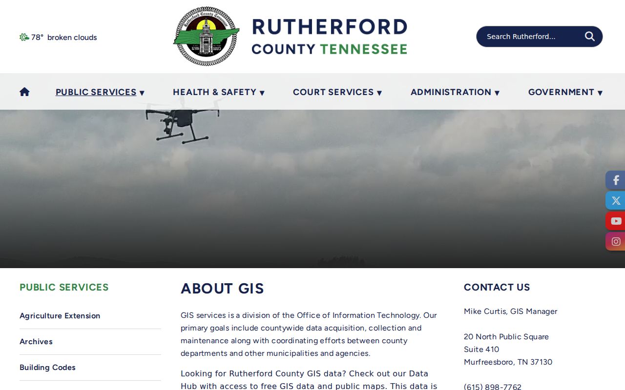 Murfreesboro people search through Rutherford County GIS records